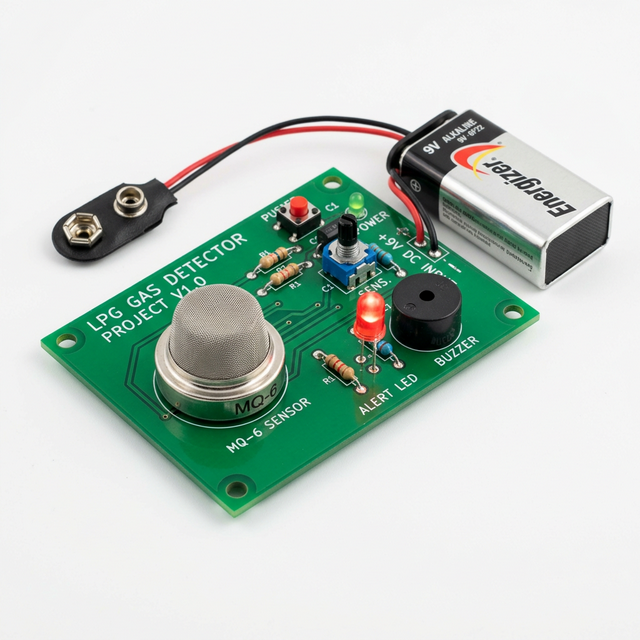 LPG detector circuit board